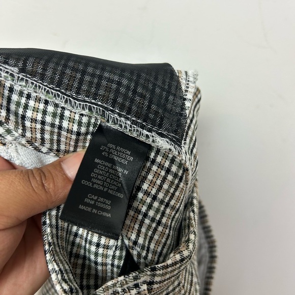 Massimo fabric Italy trousers skinny fit striped pants size 2 - Picture 10 of 10